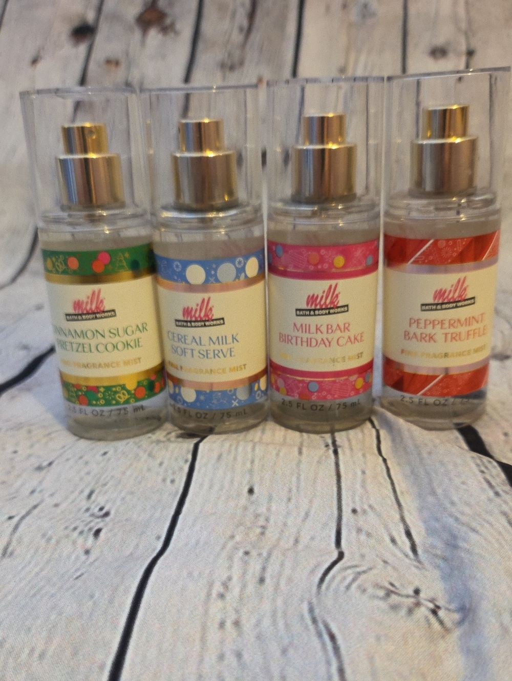 Bath & Body Works Milk Bar Travel Size Fine Fragrance Mist Set of 4